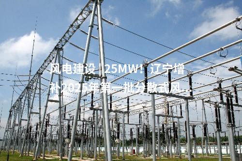 風電建設 | 25MW！遼寧增補2025年第一批分散式風電項目