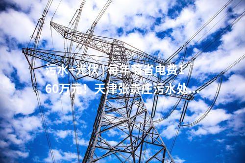污水+光伏 | 每年節省電費160萬元！天津張貴莊污水處理廠分布式光伏項目正式并網發電