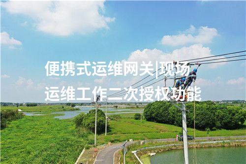 便攜式運維網(wǎng)關(guān)|現(xiàn)場運維工作二次授權(quán)功能